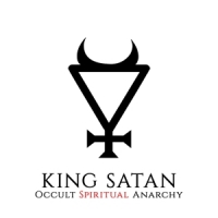 King Satan Occult Spiritual Anarchy (red)